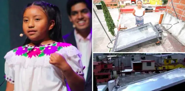 ¡Orgullo mexicano! Esta niña desarrolló su propio calentador solar con materiales reciclados