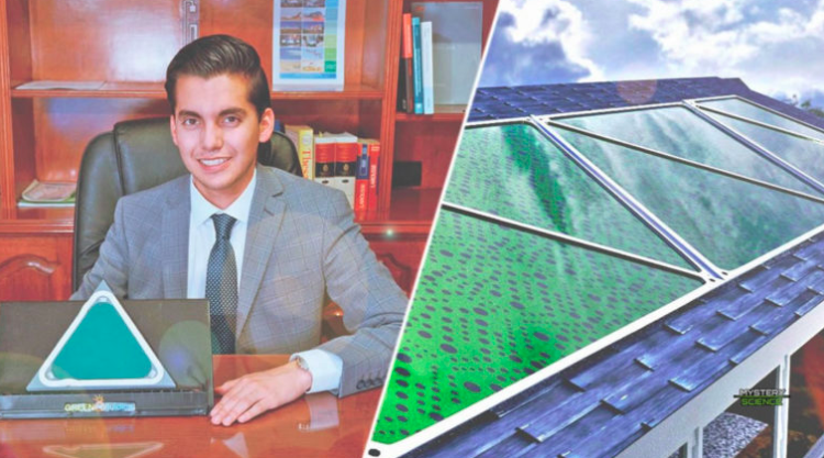 Biotecnólogo mexicano diseña paneles solares que producen energía y limpian el aire al mismo tiempo